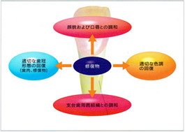 補綴修復物からの審美治療