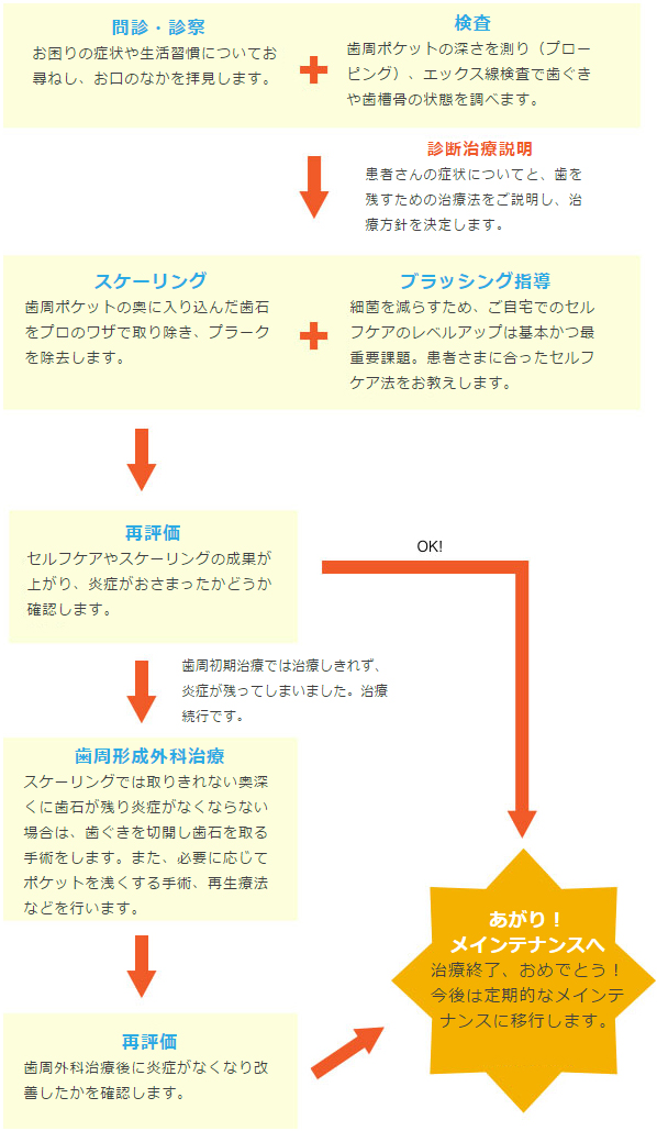 歯周病治療の進め方